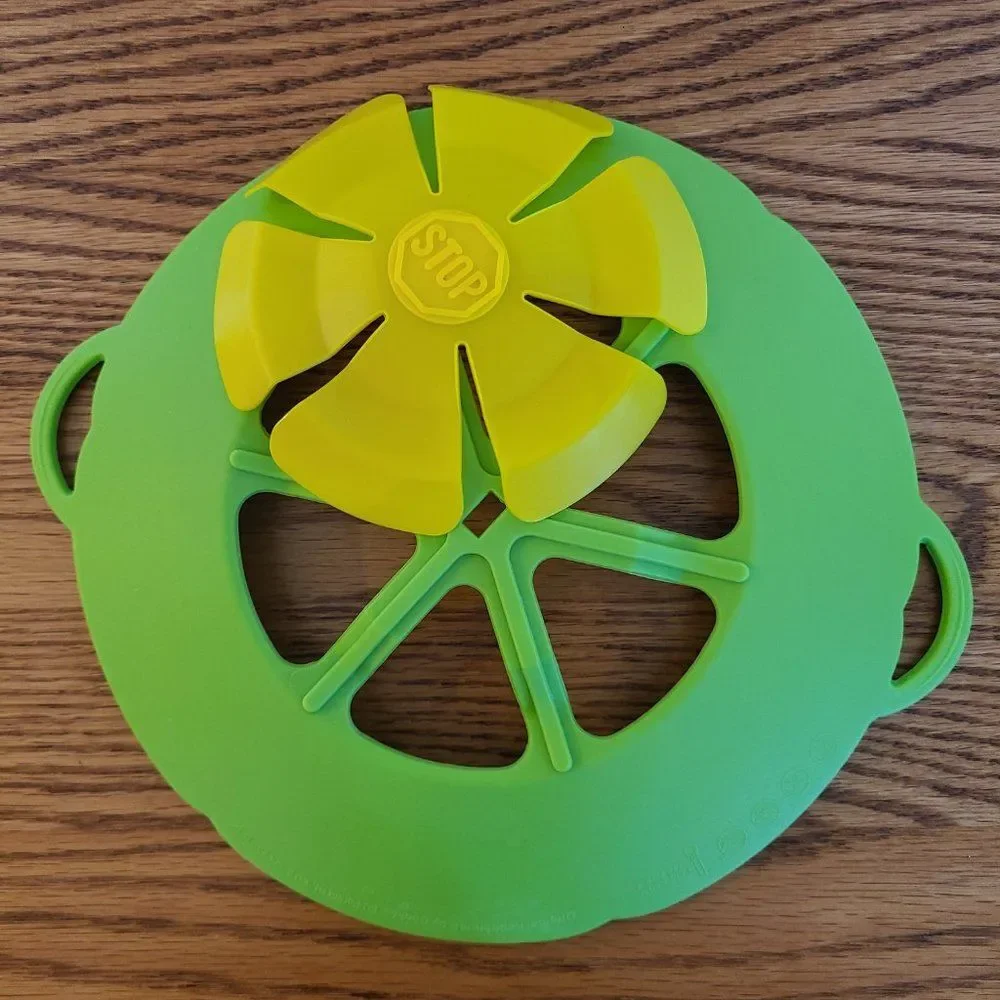 Kochblume TWO Silicone Bowl Pot Lid Covers Spill Stopper Cooking Tool Flower